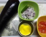 A picture of step 1 of Begun Pora(Eggplant Roast).