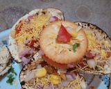 A picture of step 5 of Monaco sandwich and papad Chaat.