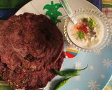 A picture of step 3 of Ragi Suji Chilla.