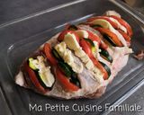 Une image de l'étape 2 de Rôti de porc courgettes, tomates, mozzarella.