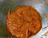 A picture of step 3 of Paneer Butter Masala (no onion, garlic).