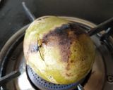 A picture of step 1 of Aam panna.