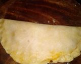 A picture of step 2 of Spicy lal Mirch Qeema calzone.