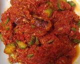 Foto langkah ke 5 dari resep Sambal bajak cumi asin pete.