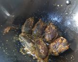 A picture of step 3 of Badanekayi Yennegayi stuffed brinjal curry.