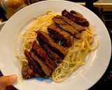 Foto langkah ke 5 dari resep Sirloin Steak murah meriah dengan mushroom souce ala-ala.