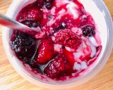 Hình bước làm 1 của món 🌱 Sữa Chua Hạnh Nhân Sirô Blackberry (Vegan)