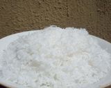 A picture of step 1 of Coconut laddo.