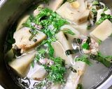 Hình bước làm 2 của món Canh Mít Non Nấu Xương