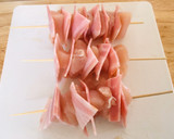 A picture of step 6 of Bacon wrapped Cheddar Chicken.