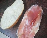 Foto del paso 3 de la receta Bocadillo de tortilla francesa con zanahoria y jamón serrano