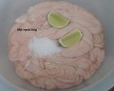 Hình bước làm 2 của món Sơ chế LÒNG HEO (thú linh, khấu đuôi)