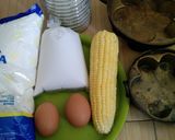Foto langkah ke 1 dari resep Bingke jagung keju khas pontianak.
