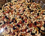 A picture of step 1 of Kwati (Nepalese Traditional Newari style mixed sprouted legumes soup).