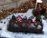 Une image de l'étape 14 de Recette bûche de Noël chocolat et noisette.