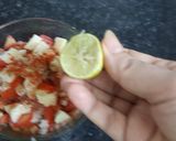 A picture of step 3 of Chana chat masala.