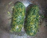 A picture of step 3 of Radish leaves pattour (Mooli ke patte ke pattour).