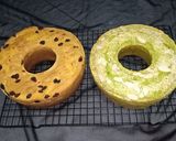 Foto langkah ke 6 dari resep Bolu pandan dan bolu sukade kismis.