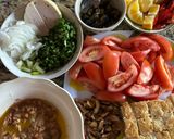 Hình bước làm 1 của món Bún riêu ốc