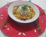 A picture of step 10 of Vegetable Coconut Curry.