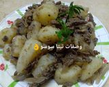 صورة لخطوة 4 من وصفة بطاطس ببواقى اللحمة