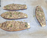Foto del paso 4 de la receta: Berenjenas rellenas de carne