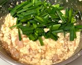 A picture of step 2 of Shrimp and Tofu Rice-Paper Fry.