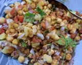 A picture of step 3 of Spicy Chana Chaat 😋 no oil.