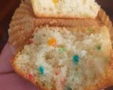 A picture of step 4 of Rainbow Cuppies #Theme Challenge.