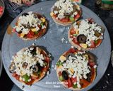 A picture of step 4 of Mini Veg Pizza Bites (Italian Party Appetizer).