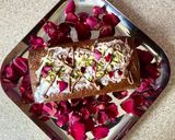 A picture of step 5 of Pistachio cake eggless.
