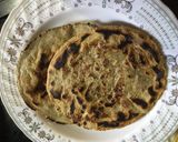 A picture of step 3 of Millet roti.