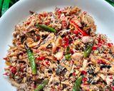 Foto langkah ke 4 dari resep Tumis Jantung Pisang Suir Tongkol.