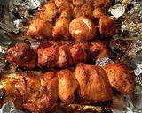 A picture of step 8 of Chicken Skewers with Spicy Peanut Sauce and Fragrant Rice.