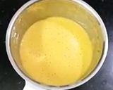 A picture of step 5 of Mango milkshake shots with chocolate syrup.
