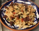 Une image de l'étape 13 de Poêlée de radis noir à la tomate,ail mariné et chorizo noir.