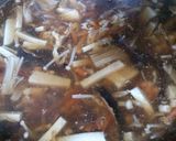 A picture of step 4 of Hot and Sour Soup.