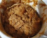 A picture of step 3 of Peanut butter mug cake in 2 mins.