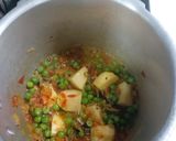 A picture of step 2 of Green peas potato paneer polaw / basmati rice.