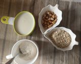 A picture of step 1 of Groundnut-oat cornmeal porridge.
