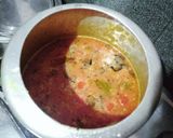A picture of step 4 of Mix vej. Besan pulav.