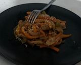 Foto del paso 6 de la receta: Pollo con pimiento, BBQ y Miel