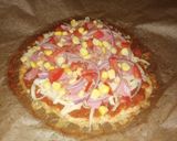 A picture of step 5 of Chicken Crust Pizza.