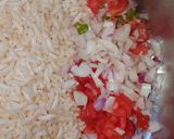 A picture of step 2 of Bhel Puri.