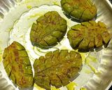 A picture of step 3 of Parwal Masala Fry.