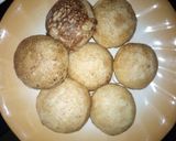 A picture of step 1 of Semolina masa with chicken pepper soup.