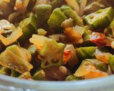 भिंडी दो प्याजा (bhindi do pyaza recipe in hindi) रेसिपी चरण 4 फोटो