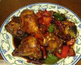 Foto langkah ke 8 dari resep Ayam kecap paprika.
