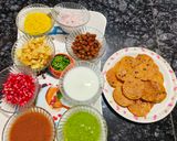A picture of step 3 of Leftover Chapati fry Papdi Chaat.