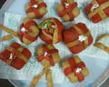 A picture of step 10 of Gift wrap veggie parcels.